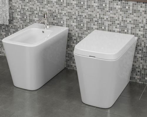 Coppia sanitari ceramica - sanitari, in