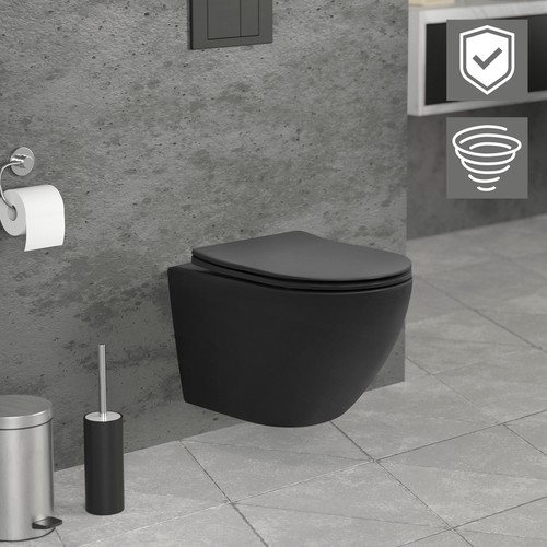 Vaso sospeso nano corto - wc,