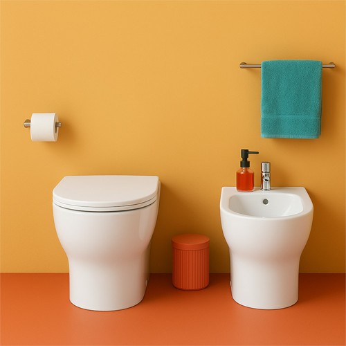Coppia sanitari bagno - sanitari, filo